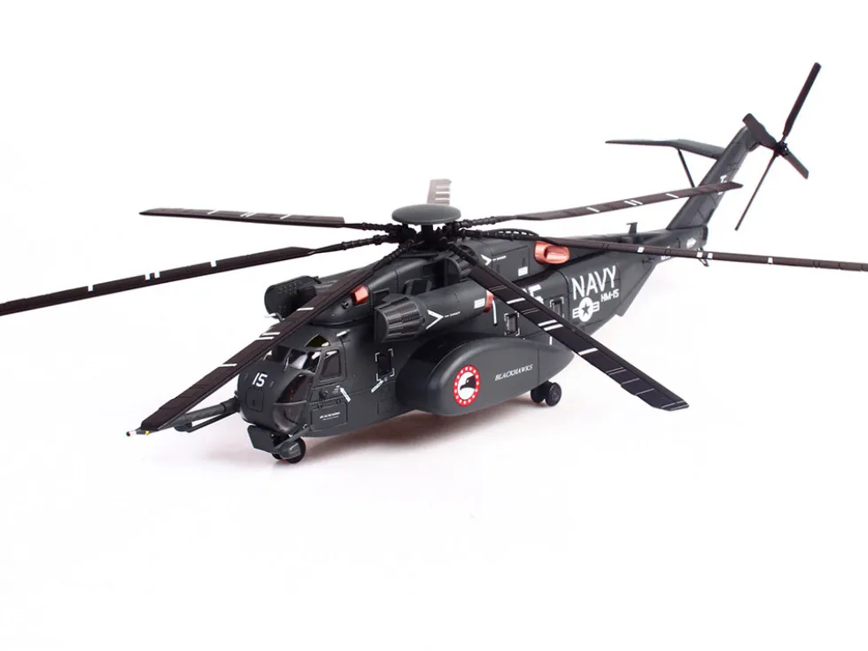 Sikorsky MH-53E Sea Dragon Helicopter "United States Navy, Blackhawks, Tail Number 15" Dark Gray 1/72 Diecast Model by Panzerkampf