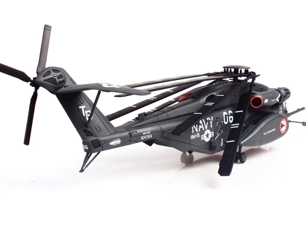 Sikorsky MH-53E Sea Dragon Helicopter "United States Navy, Blackhawks, Tail Number 06" Dark Gray 1/72 Diecast Model by Panzerkampf