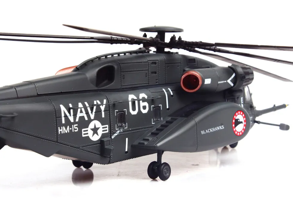 Sikorsky MH-53E Sea Dragon Helicopter "United States Navy, Blackhawks, Tail Number 06" Dark Gray 1/72 Diecast Model by Panzerkampf