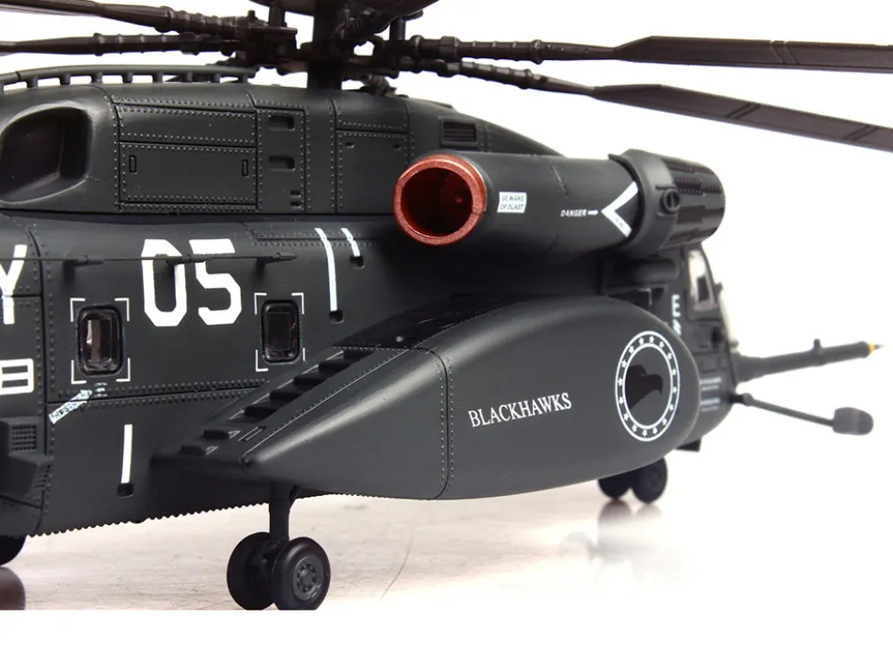 Sikorsky MH-53E Sea Dragon Helicopter "United States Navy, Blackhawks, Tail Number 05" Dark Gray 1/72 Diecast Model by Panzerkampf