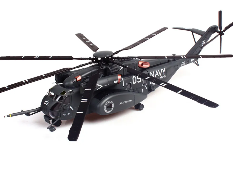 Sikorsky MH-53E Sea Dragon Helicopter "United States Navy, Blackhawks, Tail Number 05" Dark Gray 1/72 Diecast Model by Panzerkampf
