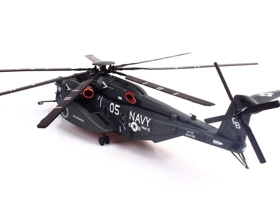 Sikorsky MH-53E Sea Dragon Helicopter "United States Navy, Blackhawks, Tail Number 05" Dark Gray 1/72 Diecast Model by Panzerkampf