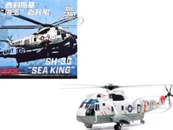 Sikorsky SH-3G Sea King Helicopter "148987/AB 011, Helicopter Combat Support Squadron 2, Fleet Angels, USS John F Kennedy (CVA-67)" (1970s) United States Navy 1/72 Diecast Model by Legion