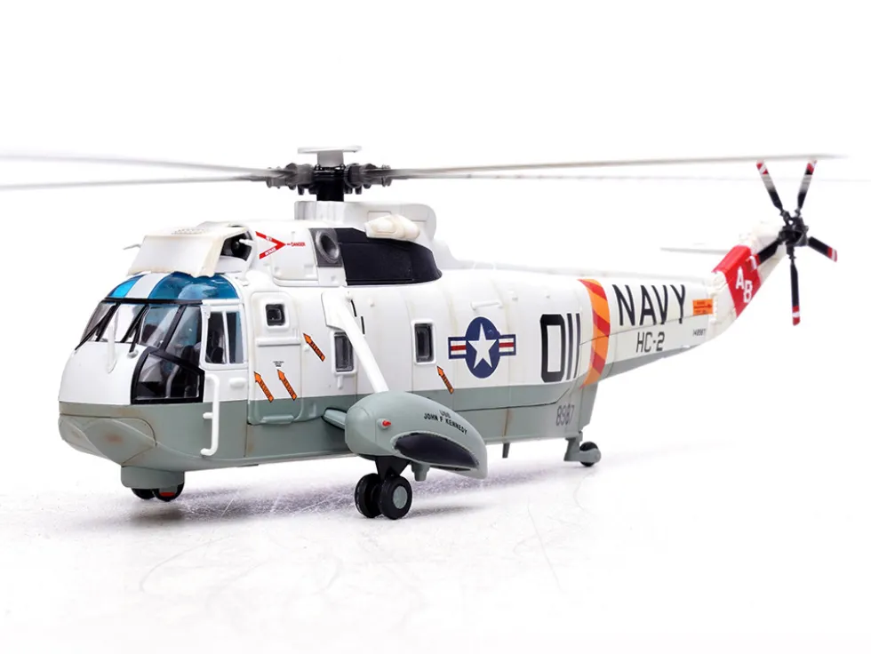 Sikorsky SH-3G Sea King Helicopter "148987/AB 011, Helicopter Combat Support Squadron 2, Fleet Angels, USS John F Kennedy (CVA-67)" (1970s) United States Navy 1/72 Diecast Model by Legion