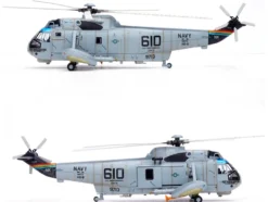 Sikorsky SH-3H Sea King Helicopter "149713/NK 610, Helicopter Anti-Submarine Squadron 8, Eightballers, Carrier Air Wing 14, USS Independence (CV-62)" (1990s) United States Navy 1/72 Diecast Model by Legion