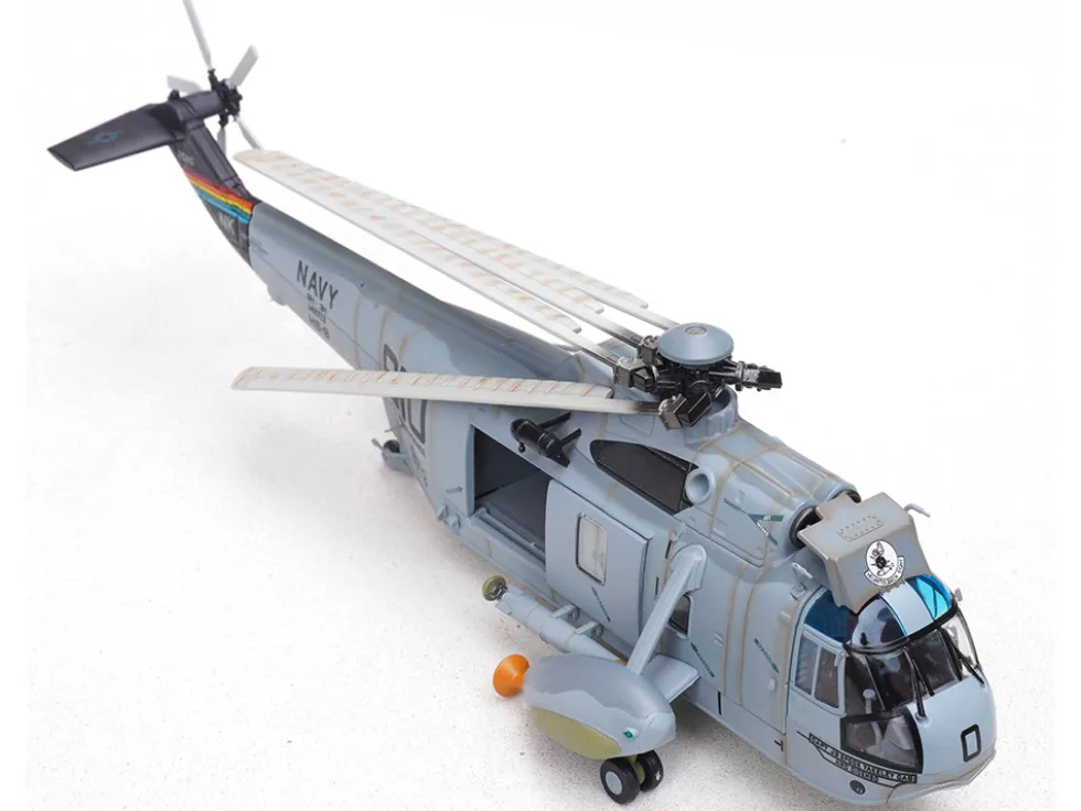 Sikorsky SH-3H Sea King Helicopter "149713/NK 610, Helicopter Anti-Submarine Squadron 8, Eightballers, Carrier Air Wing 14, USS Independence (CV-62)" (1990s) United States Navy 1/72 Diecast Model by Legion