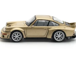 Singer DLS Turbo Gold Metallic 1/64 Diecast Model Car by Pop Race