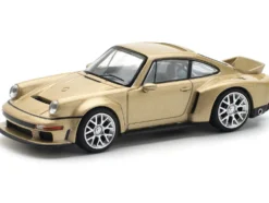 Singer DLS Turbo Gold Metallic 1/64 Diecast Model Car by Pop Race