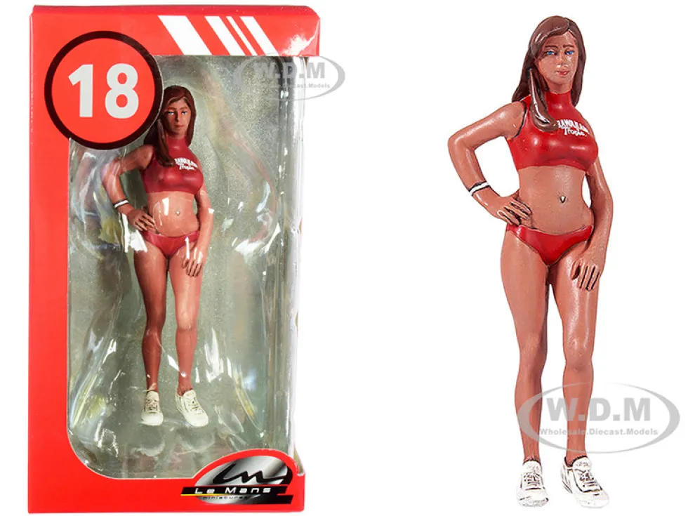 2000's Julia Miss Hawaiian Tropic Figurine 1/18 Scale Models Le Mans Miniatures 118037-P1