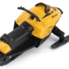 Ski-Doo MXZ Blizzard (Trail Segment) Neo Yellow and Ski-Doo MXZ 120cc (Kid's Model) Neo Yellow Set of 2 Snowmobiles 1/32 Diecast Models by BRP Models
