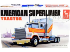 Skill 3 Model Kit American Superliner Semi Tractor 1/24 Scale Model AMT AMT1235