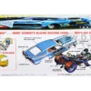 Skill 2 Model Kit Blue Max Long Nose Mustang Funny Car 1/25 Scale Model Car MPC MPC930
