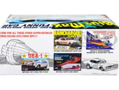 Skill 2 Model Kit Blue Max Long Nose Mustang Funny Car 1/25 Scale Model Car MPC MPC930