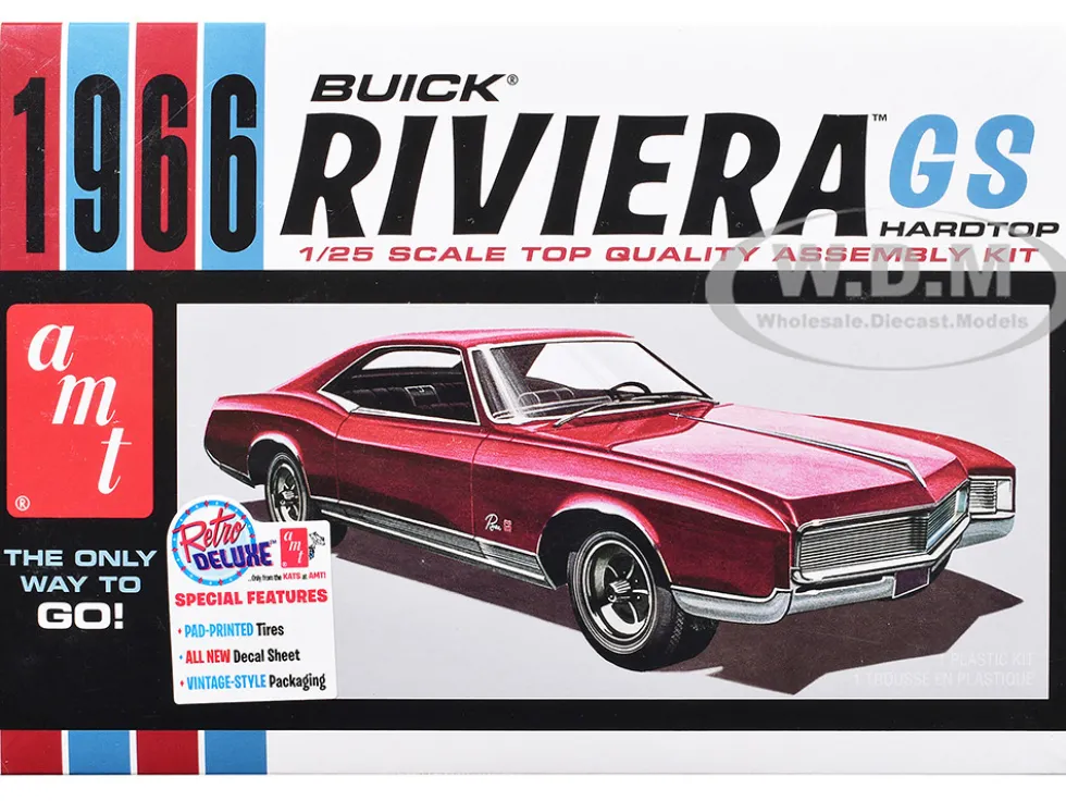 Skill 2 Model Kit 1966 Buick Riviera GS 1/25 Scale Model by AMT