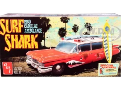 Skill 2 Model Kit 1959 Cadillac Ambulance Surf Shark 1/25 Scale Models AMT AMT1242