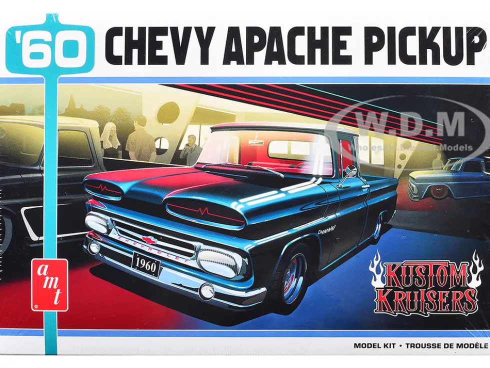 Skill 2 Model Kit 1960 Chevrolet Apache Pickup Truck "Kustom Kruisers" 1/25 Scale Model by AMT