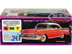 Skill 2 Model Kit 1957 Chevrolet Bel Air Pepper Shaker 3 in 1 Kit 1/25 Scale Model AMT AMT1360