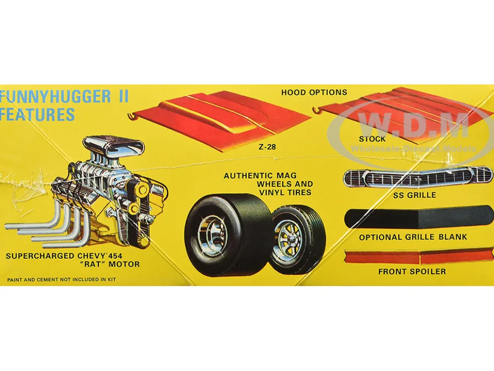 Skill 2 Model Kit Chevrolet Camaro Funny Car "Funny Hugger II" 1/25 Scale Model by AMT