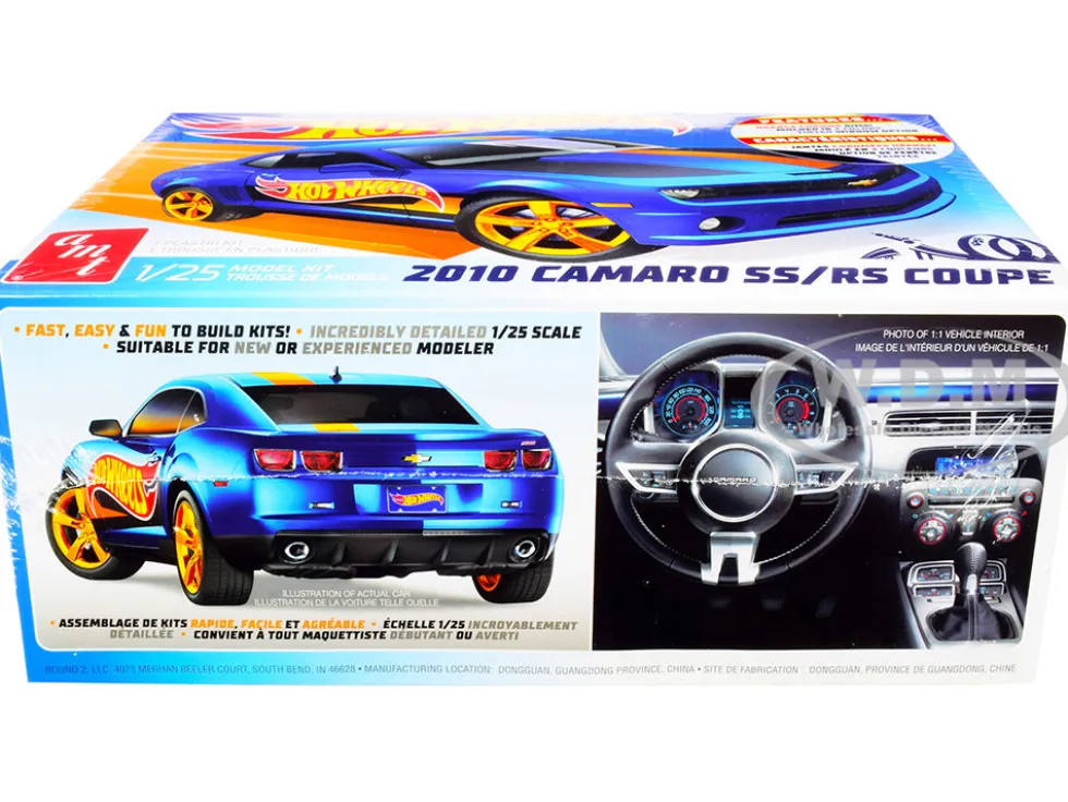 Skill 2 Model Kit 2010 Chevrolet Camaro SS/RS Coupe Hot Wheels 1/25 Scale Model AMT AMT1255 M