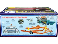 Skill 2 Model Kit 1976 Chevrolet Caprice with Trailer 3-in-1 Kit 1/25 Scale Model MPC MPC963M