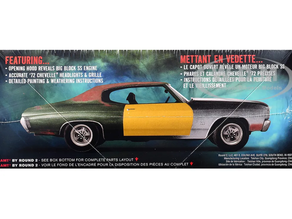 Skill 2 Model Kit 1972 Chevrolet Chevelle SS "Supernatural" (2005-2020) TV Series 1/25 Scale Model by AMT
