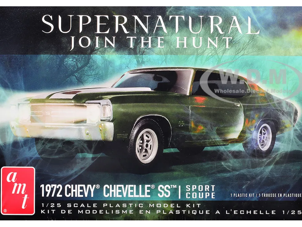 Skill 2 Model Kit 1972 Chevrolet Chevelle SS "Supernatural" (2005-2020) TV Series 1/25 Scale Model by AMT
