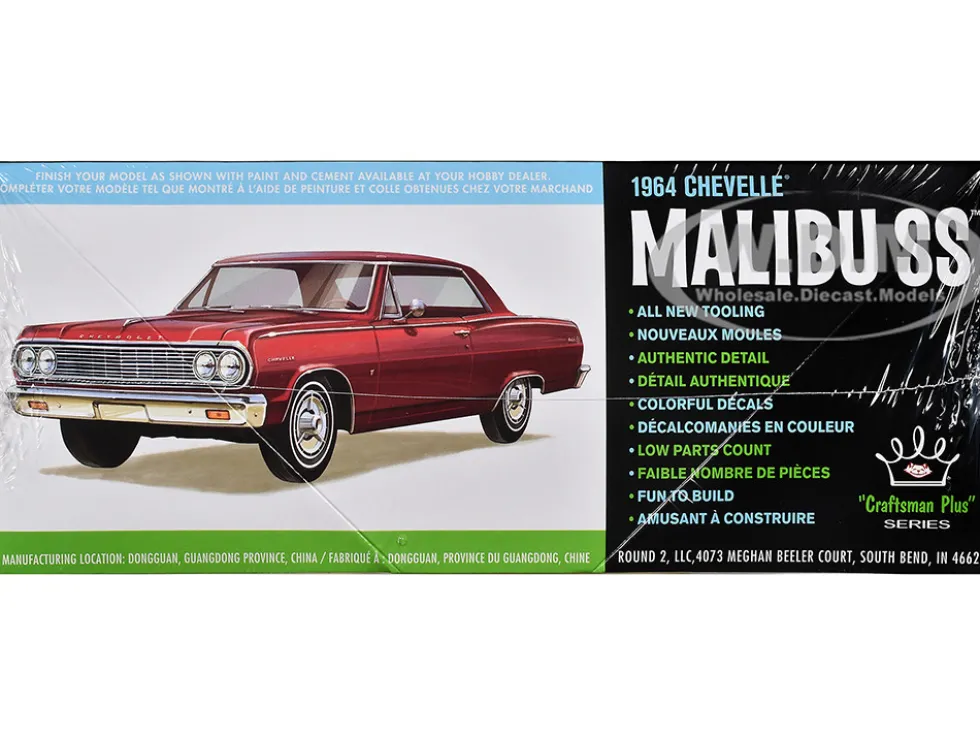 Skill 2 Model Kit 1964 Chevrolet Chevelle Malibu SS "Craftsman Plus" Series 1/25 Scale Model by AMT