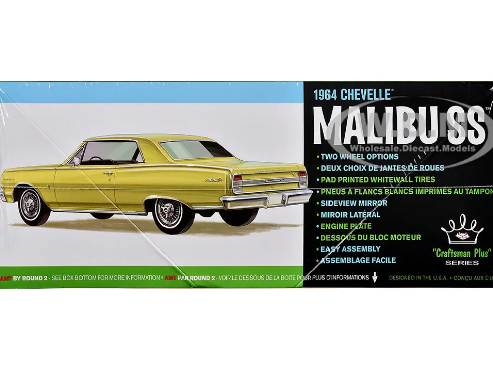 Skill 2 Model Kit 1964 Chevrolet Chevelle Malibu SS "Craftsman Plus" Series 1/25 Scale Model by AMT