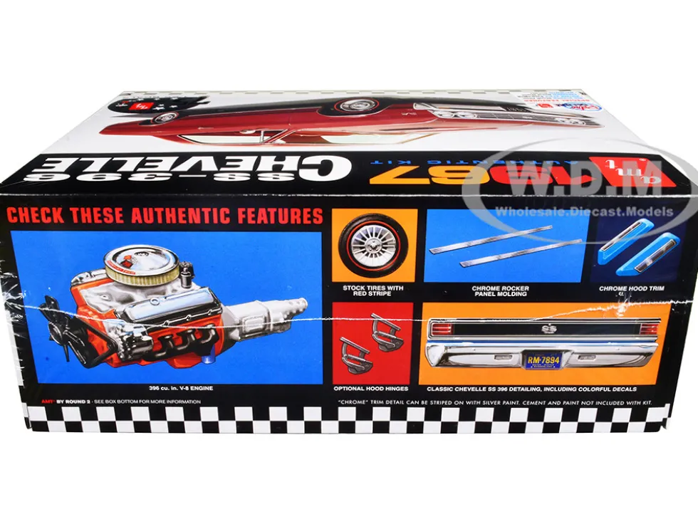 Skill 2 Model Kit 1967 Chevrolet Chevelle SS 396 AMT Celebrating 75 Years 1/25 Scale Model AMT AMT1388