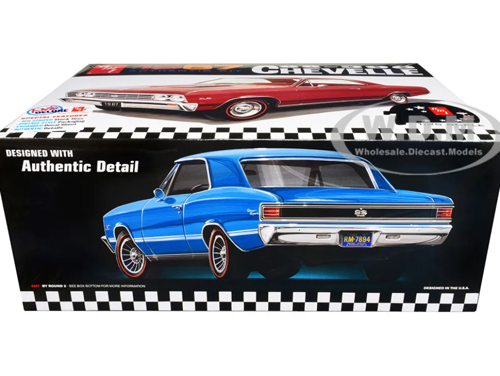 Skill 2 Model Kit 1967 Chevrolet Chevelle SS 396 AMT Celebrating 75 Years 1/25 Scale Model AMT AMT1388