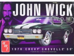 Skill 2 Model Kit 1970 Chevrolet Chevelle SS John Wick 2014 Movie 1/25 Scale Model AMT AMT1453M