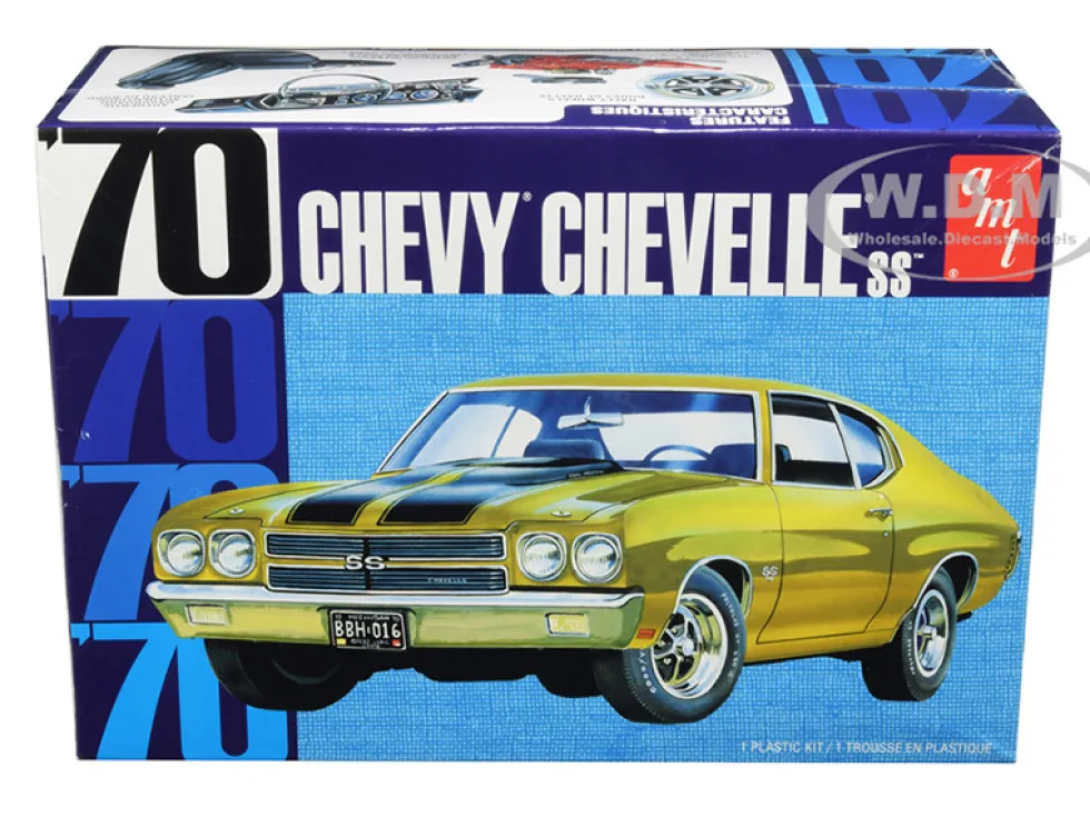 Skill 2 Model Kit 1970 Chevrolet Chevelle SS 1/25 Scale Model AMT AMT1143 M