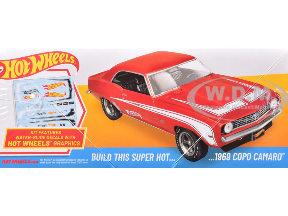 Skill 2 Model Kit 1969 Chevrolet COPO Camaro "Hot Wheels" 1/25 Scale Model by AMT