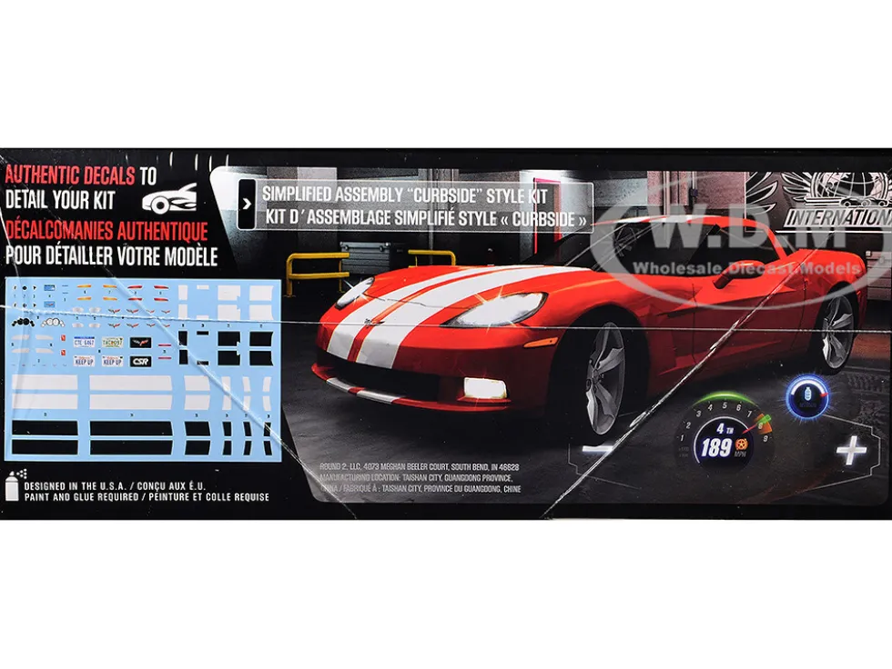 Skill 2 Model Kit 2012 Chevrolet Corvette Coupe "CSR Racing" 1/25 Scale Model by AMT