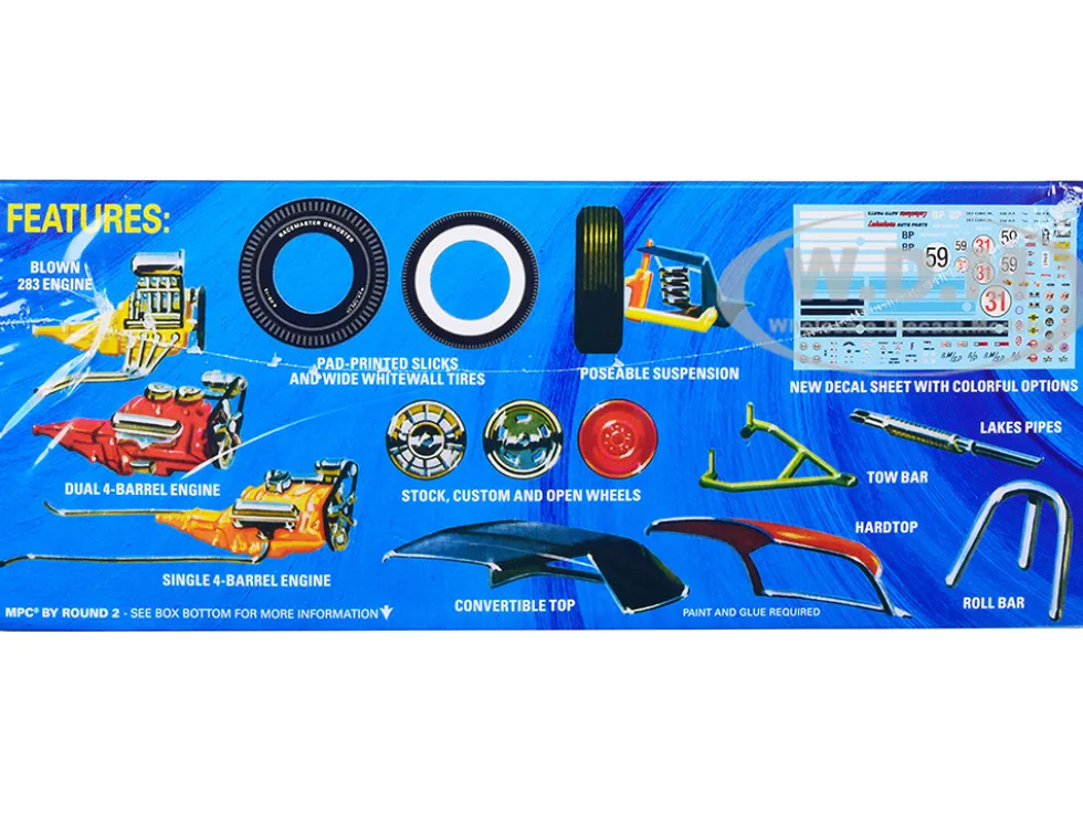 Skill 2 Model Kit 1960 Chevrolet Corvette 7 in 1 Kit 1/25 Scale Model MPC MPC1002