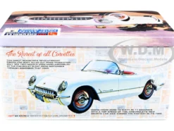 Skill 2 Model Kit 1953 Chevrolet Corvette USPS United States Postal Service Themed Collectible Tin 1/25 Scale Model AMT AMT1244