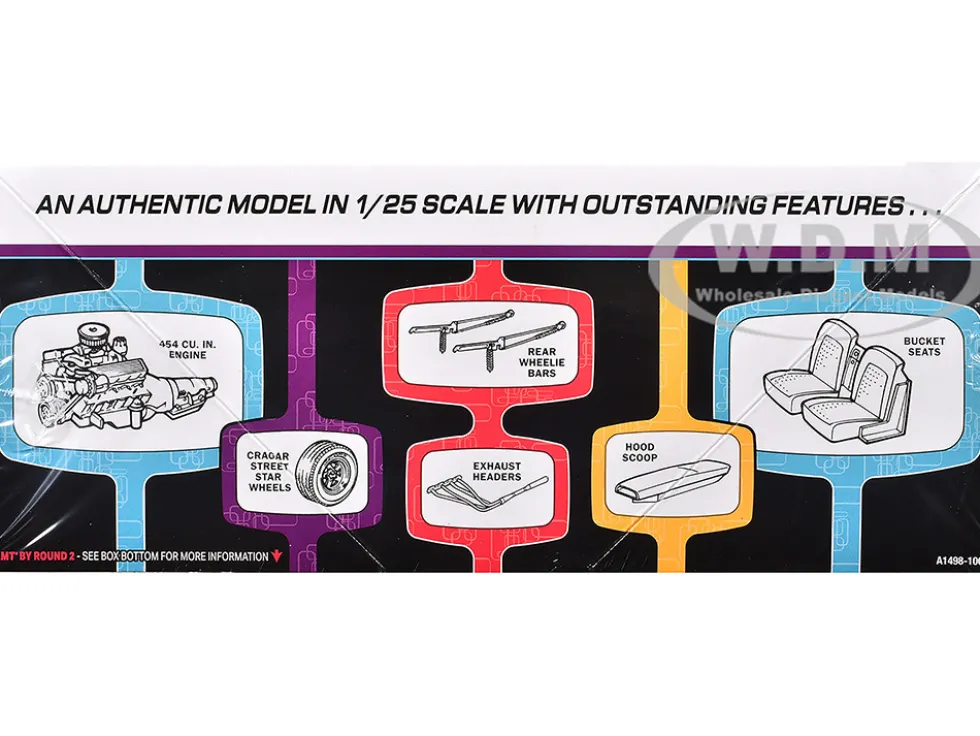 Skill 2 Model Kit 1957 Chevrolet Corvette Street Machine "Kustom Kruisers" Series 1/25 Scale Model by AMT