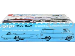 Skill 2 Model Kit Chevrolet Custom Van Drag/Ski Boat Trailer Aqua Rod Race Team 1/25 Scale Model AMT AMT1338Skill 2 Model Kit Chevrolet Custom Van Drag/Ski Boat Trailer Aqua Rod Race Team 1/25 Scale Model AMT AMT1338