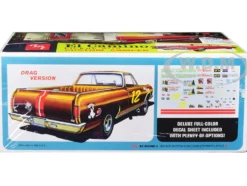 Skill 2 Model Kit 1965 Chevrolet El Camino with Camper 3 in 1 Kit 1/25 Scale Model AMT AMT1364