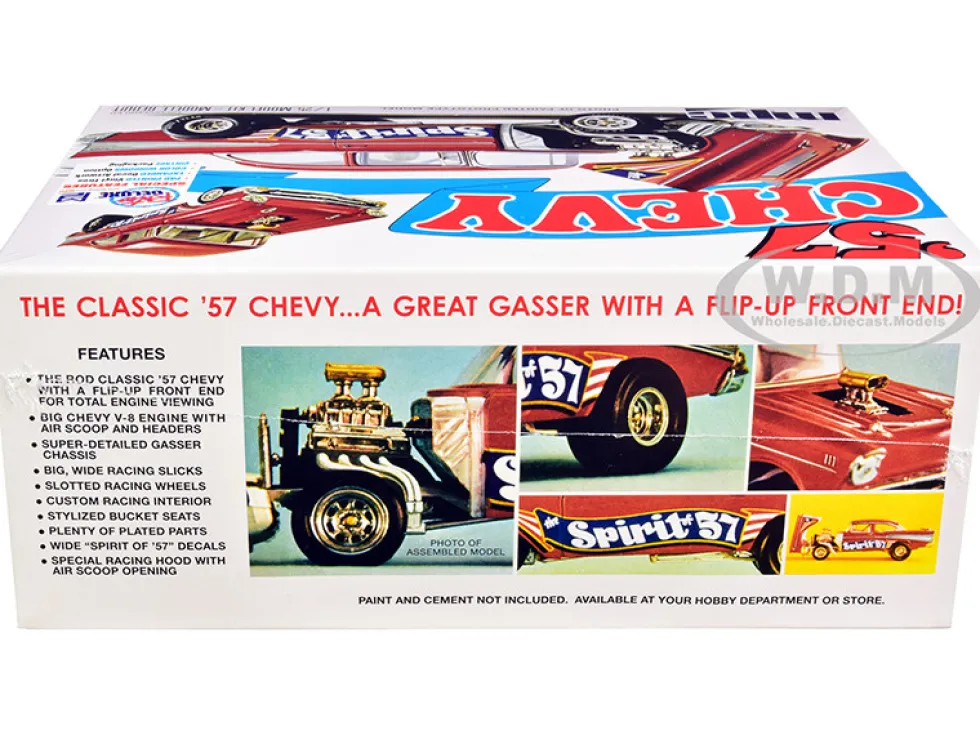 Skill 2 Model Kit 1957 Chevrolet Gasser Flip Nose Spirit of 57 1/25 Scale Model MPC MPC904