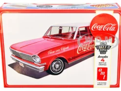 Skill 3 Model Kit 1963 Chevrolet II Nova Wagon Coca Cola 1/25 Scale Model AMT AMT1353