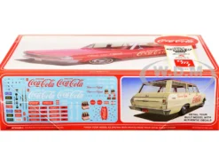 Skill 3 Model Kit 1963 Chevrolet II Nova Wagon Coca Cola 1/25 Scale Model AMT AMT1353
