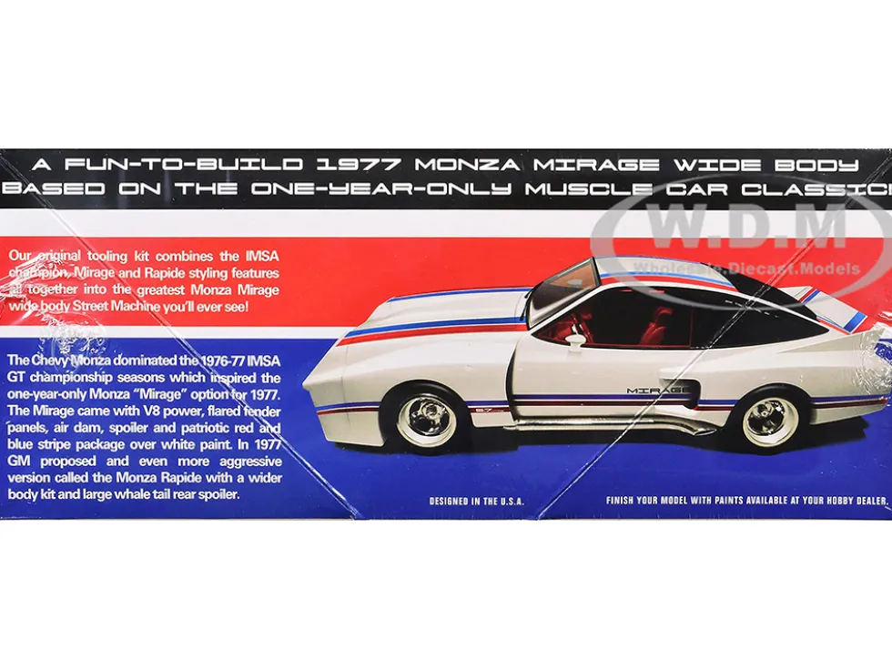 Skill 2 Model Kit 1977 Chevrolet Monza Mirage Wide Body "Street Machine" 1/25 Scale Model by AMT