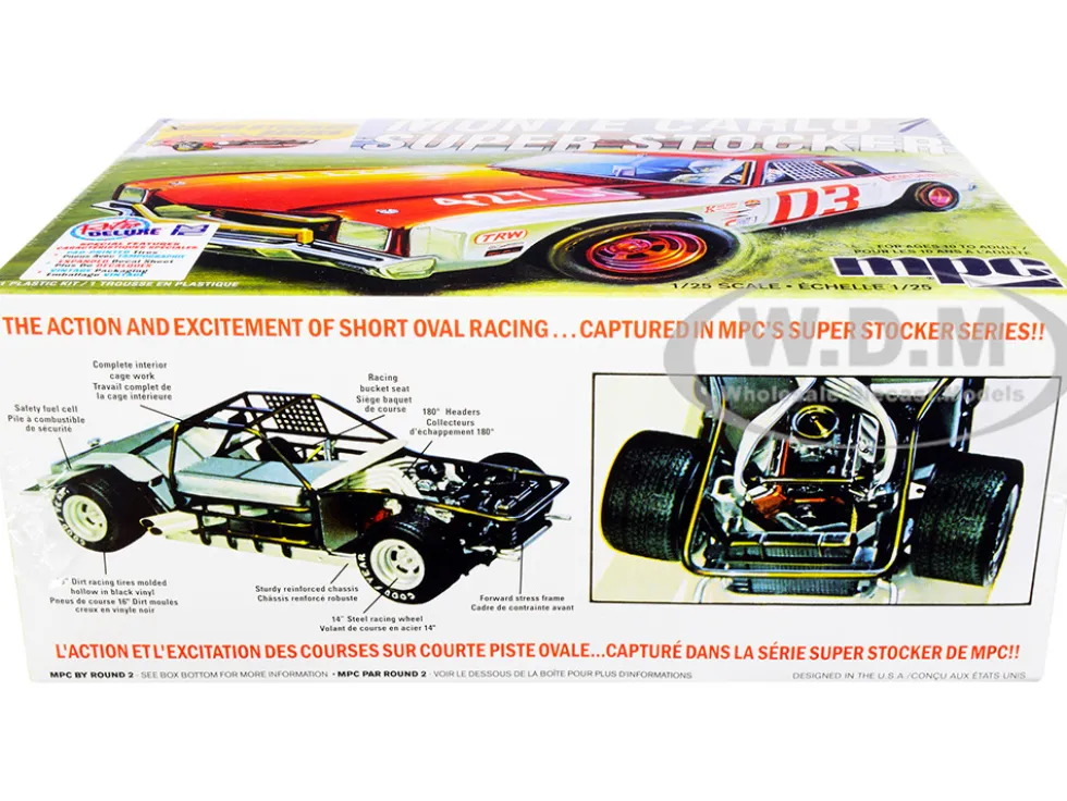Skill 2 Model Kit 1971 Chevrolet Monte Carlo Super Stocker 1/25 Scale Model MPC MPC962 M