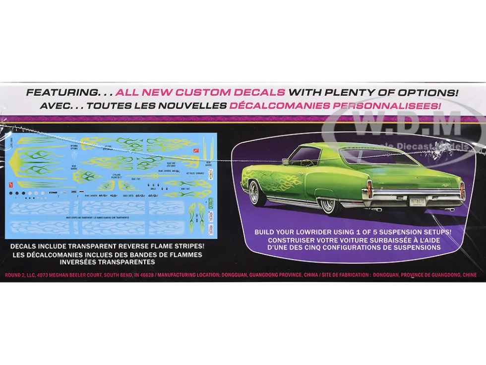 Skill 2 Model Kit 1970 Chevrolet Monte Carlo Lowrider "Kustom Kruisers" 1/25 Scale Model by AMT