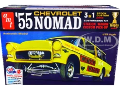 Skill 2 Model Kit 1955 Chevrolet Nomad 3 in 1 Kit Trophy Series 1/25 Scale Model AMT AMT1297