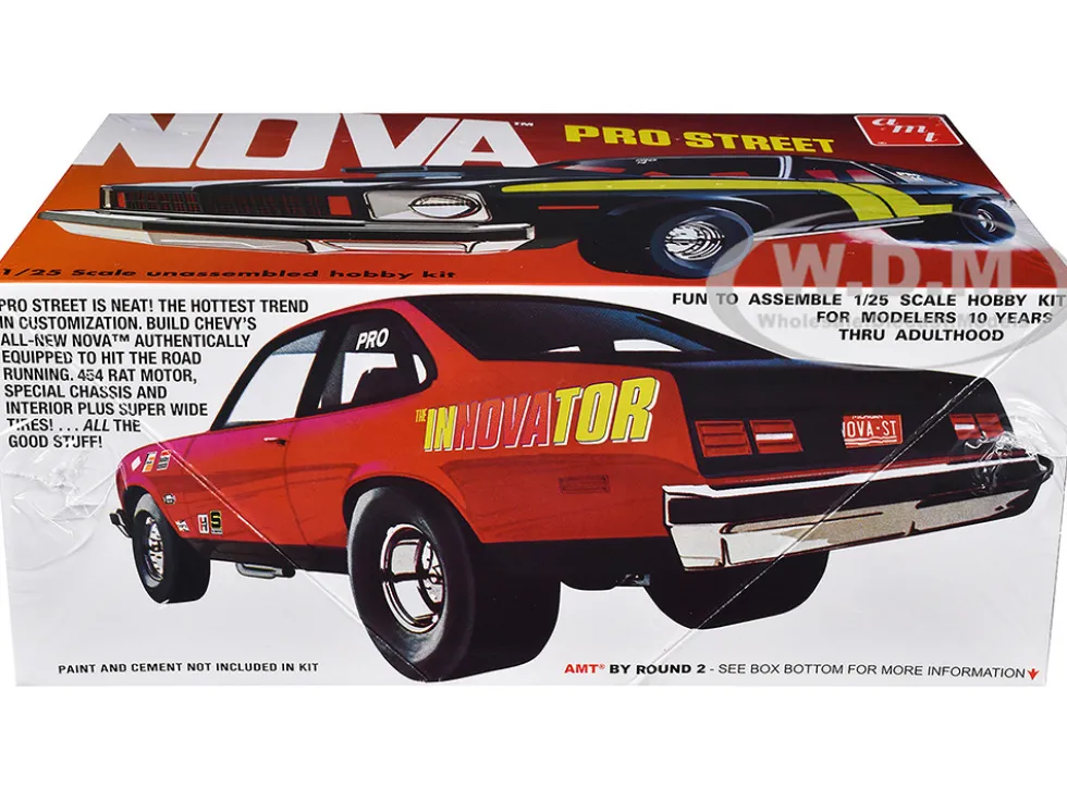 Skill 2 Model Kit Chevrolet Nova Pro Street 1/25 Scale Model by AMT