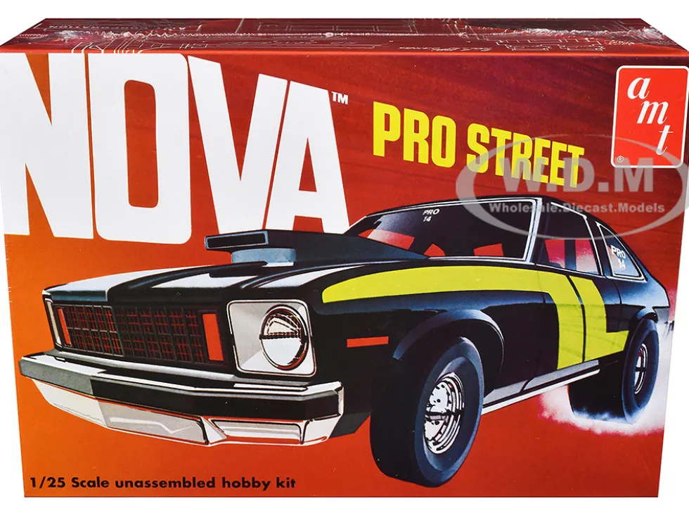 Skill 2 Model Kit Chevrolet Nova Pro Street 1/25 Scale Model by AMT