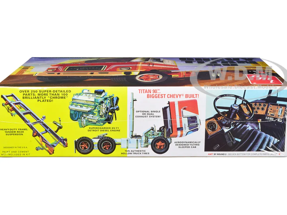 Skill 3 Model Kit Chevrolet Titan 90 Tractor Truck 1/25 Scale Model AMT AMT1417