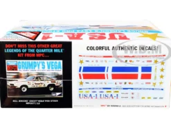 Skill 2 Model Kit 1974 Chevrolet Vega Pro Stock Bruce Larson USA-1 Legends of the Quarter Mile 1/25 Scale Model MPC MPC828